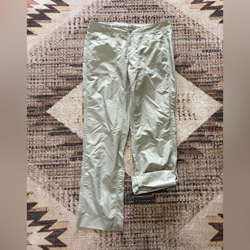 The North Face Women's Horizon 2.0 Tan Convertible Roll Up Outdoor Pants size 8